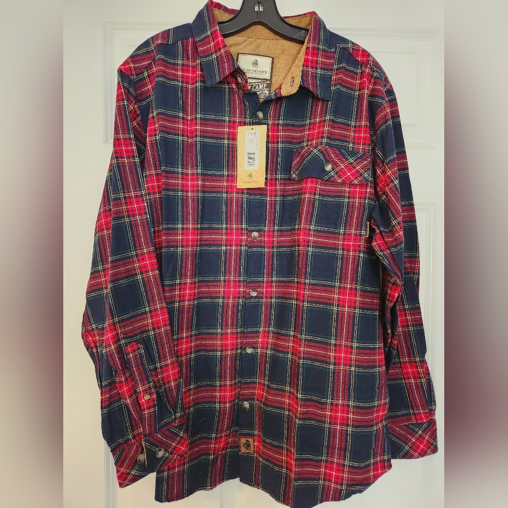 Legendary Whitetails Red & Navy Plaid Button-Down Shirt